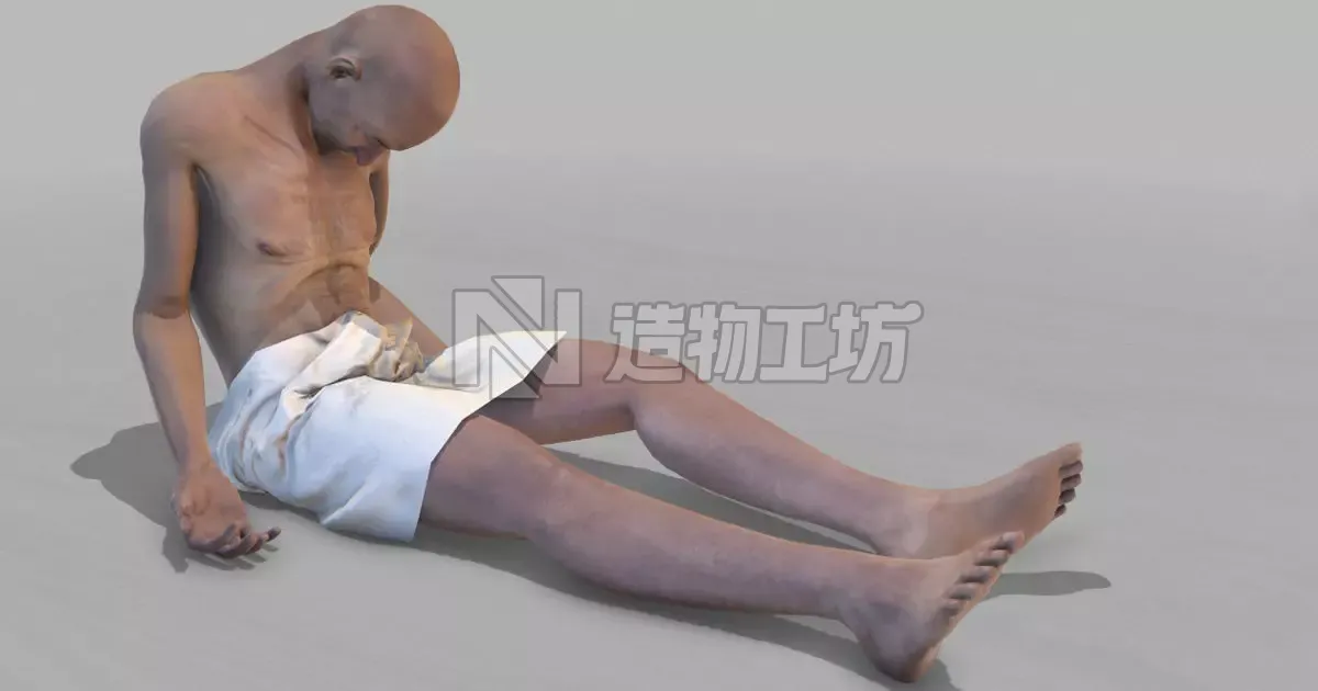 Large Corpse Collection Low-poly 3D model