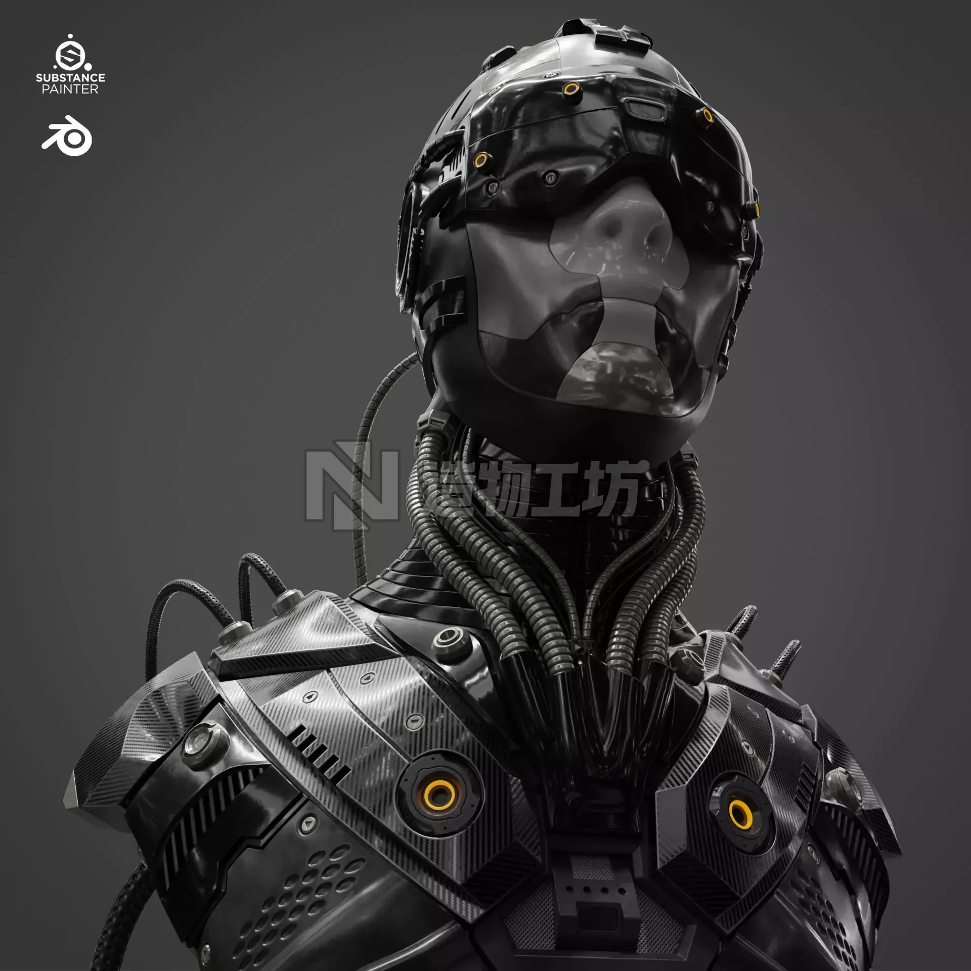 Sci Fi - Character 01 - Bust 3D model