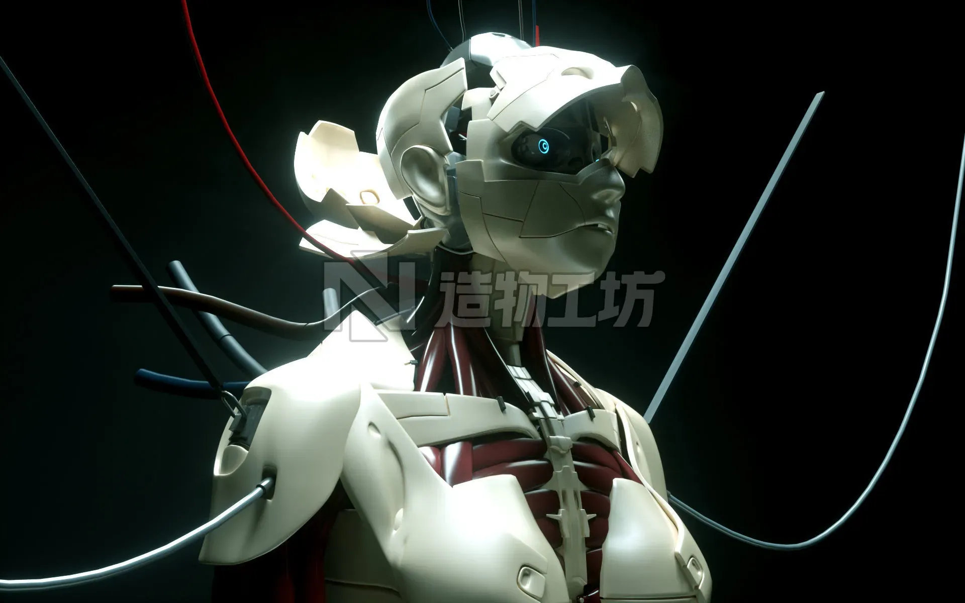 Android Ghost in the Shell SCI FI 3D model