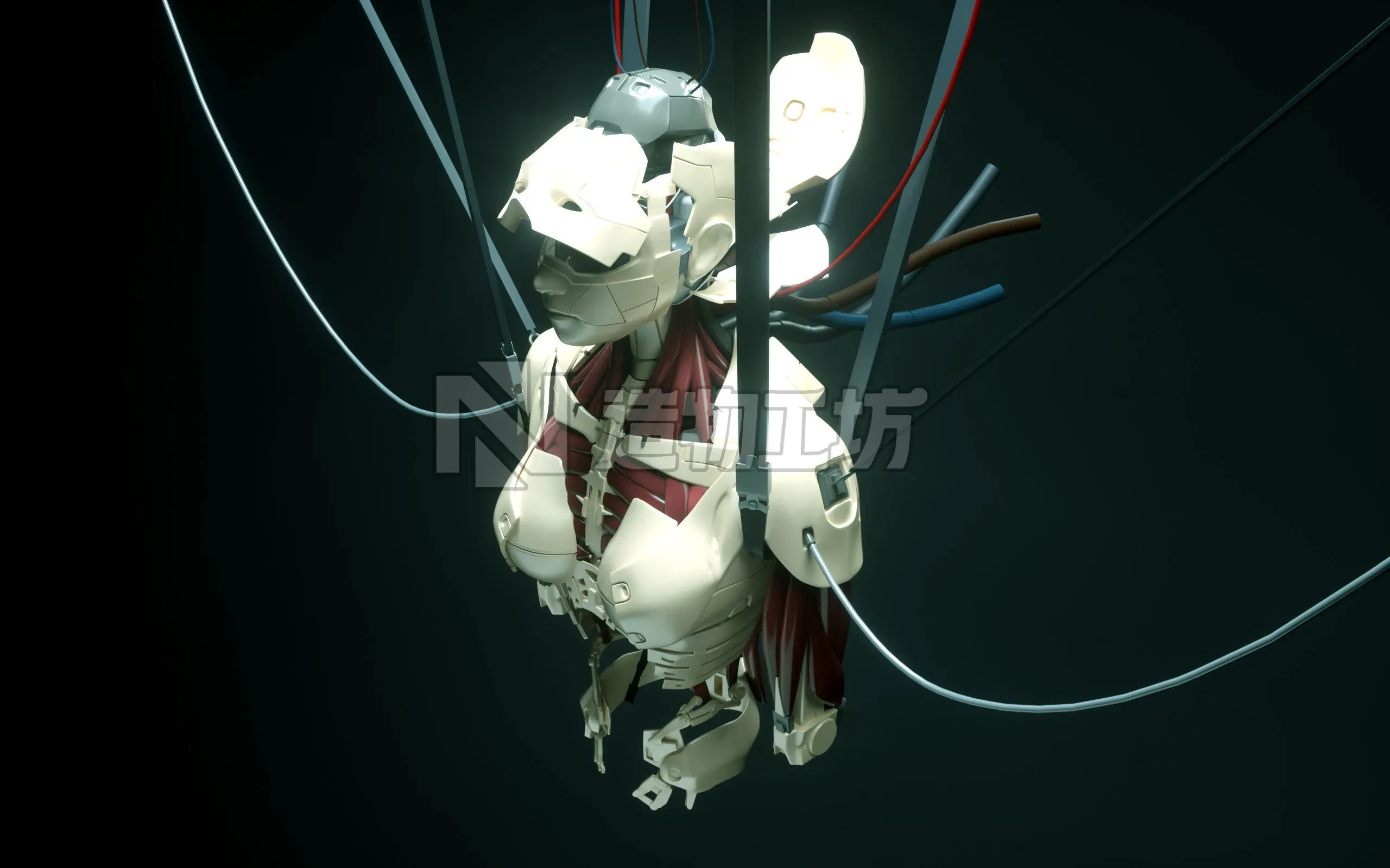 Android Ghost in the Shell SCI FI 3D model