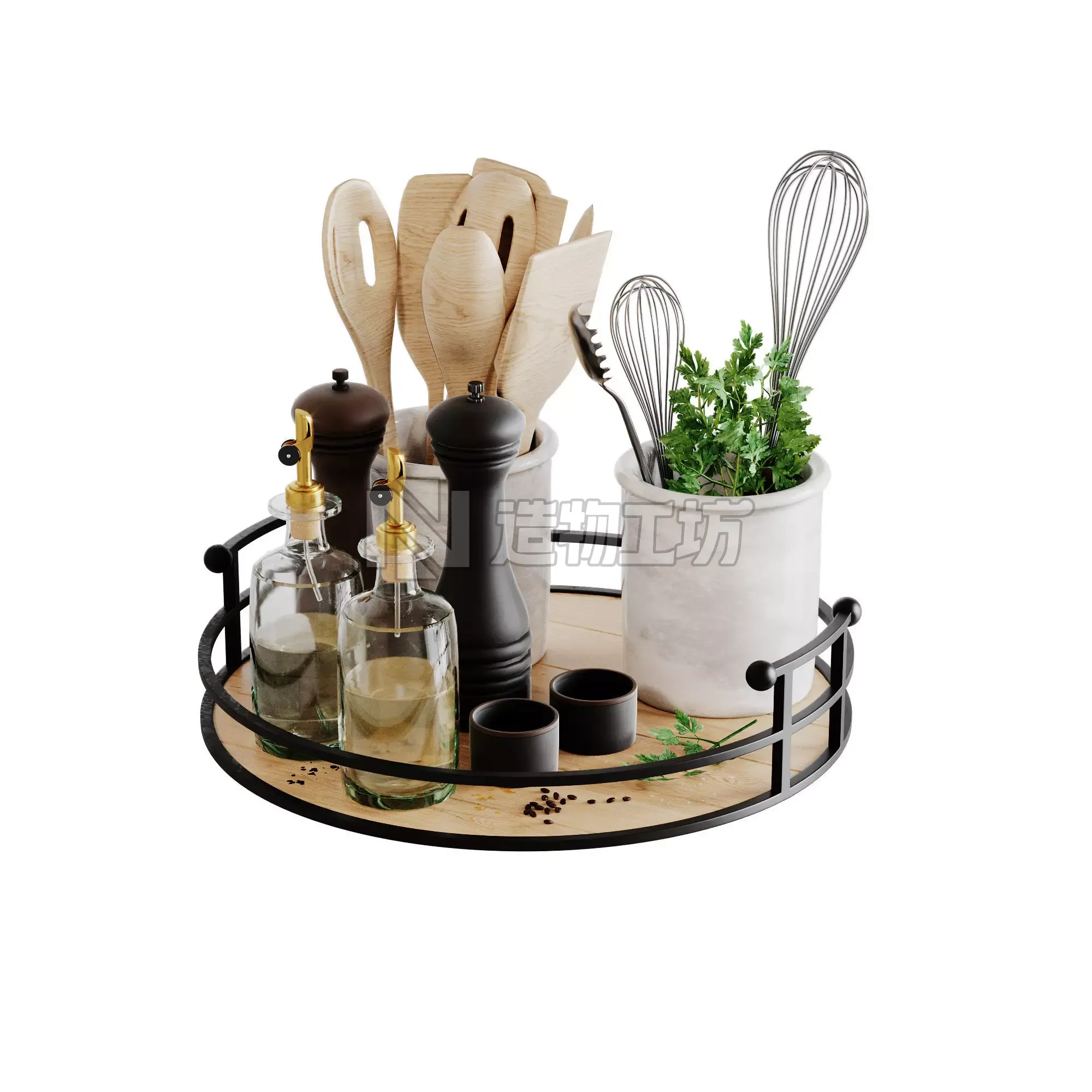 Kitchen Accessories Corona 3D model