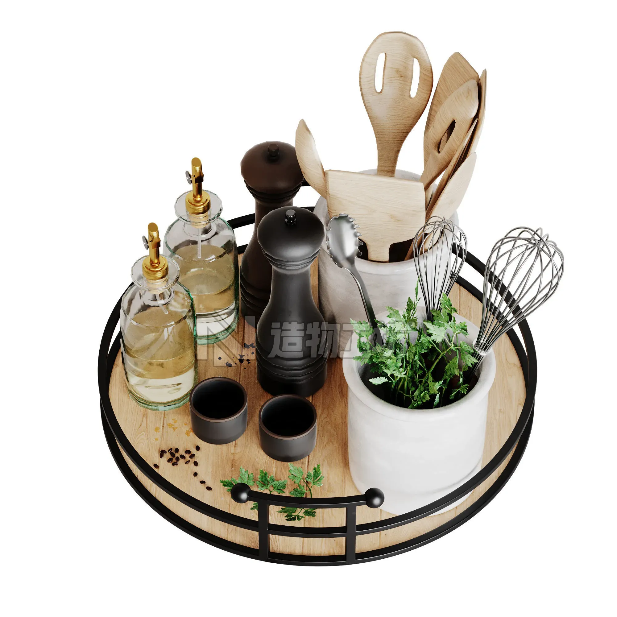 Kitchen Accessories Corona 3D model