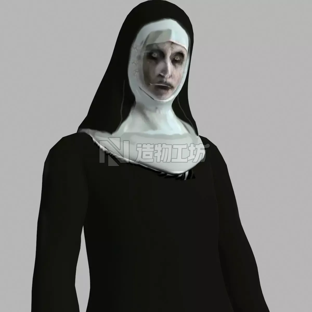 The Nun Low-poly 3D model
