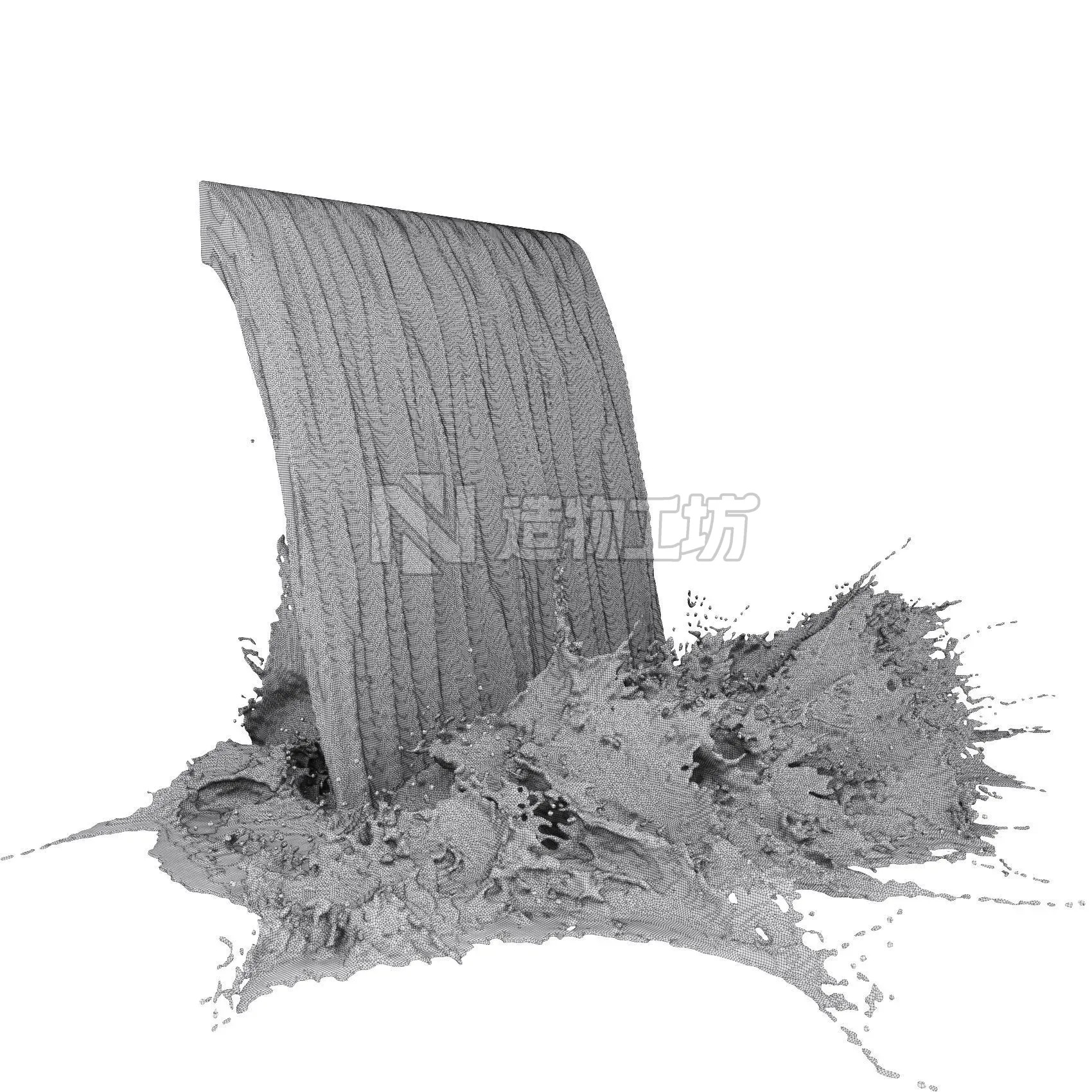 Waterfall 4 3D model
