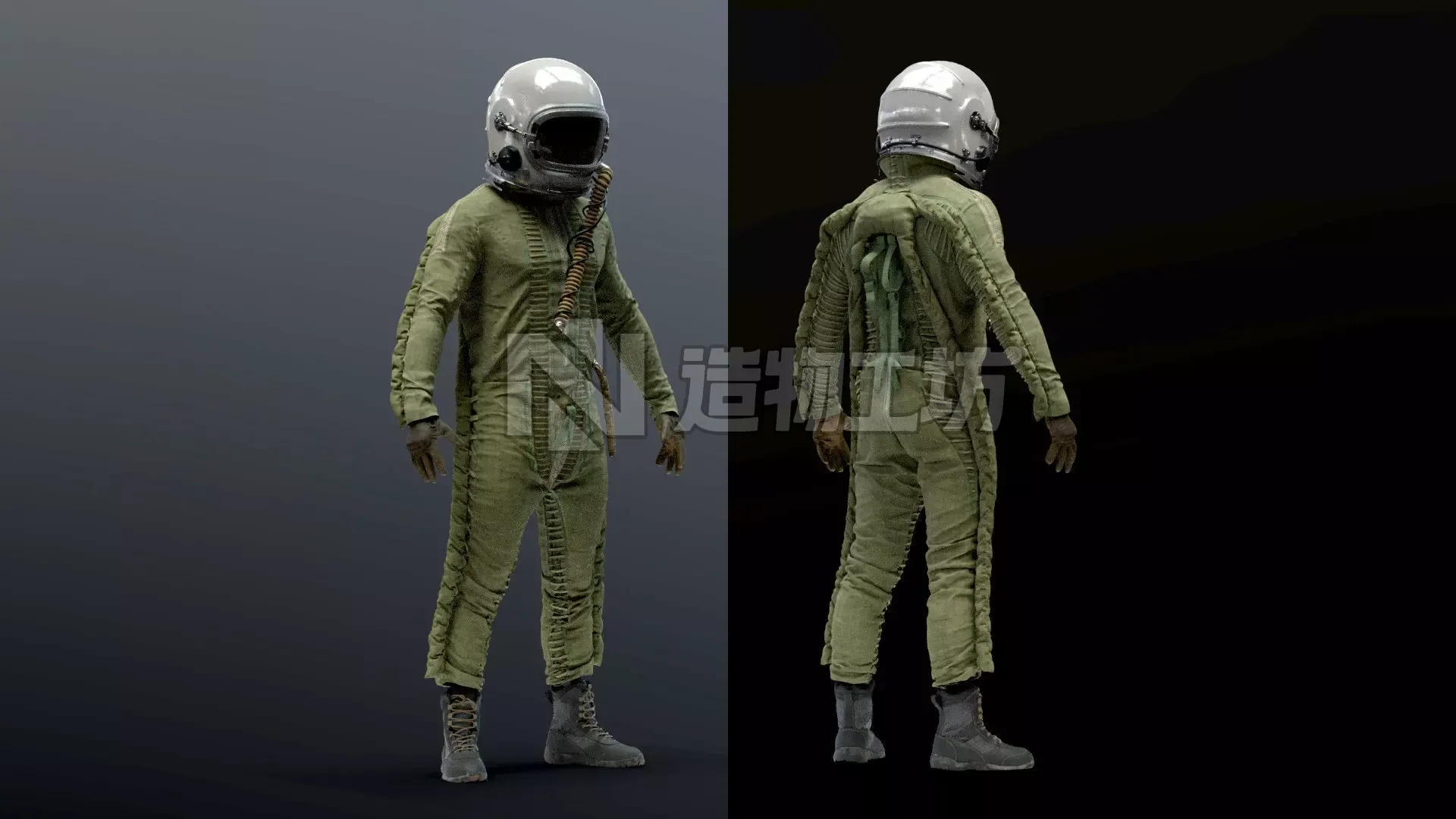 FLIGHT SUIT High altitude Pilot 3D model