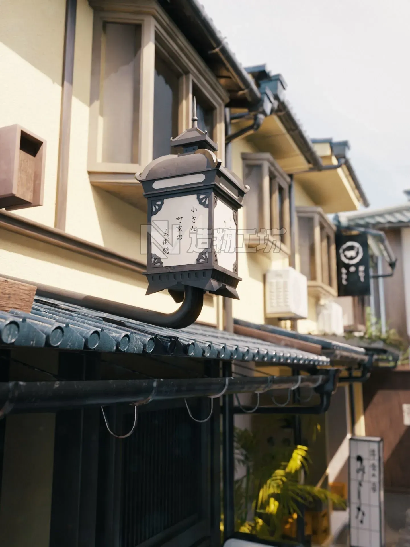 Blender Japan old alley with day-night and weather cycle 3D model