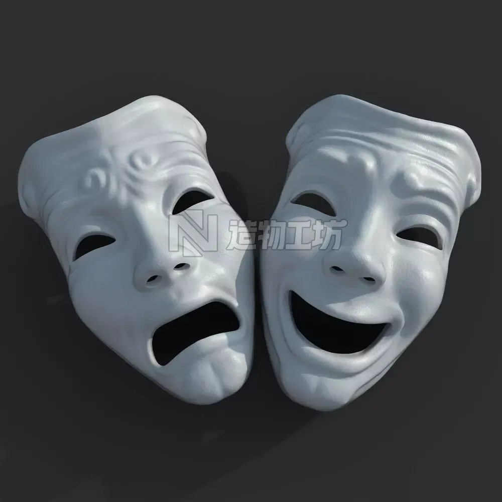 Theater Mask 3D model