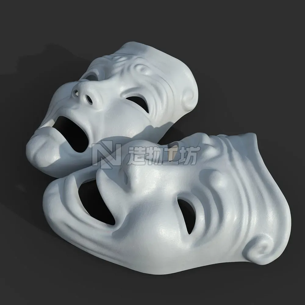 Theater Mask 3D model
