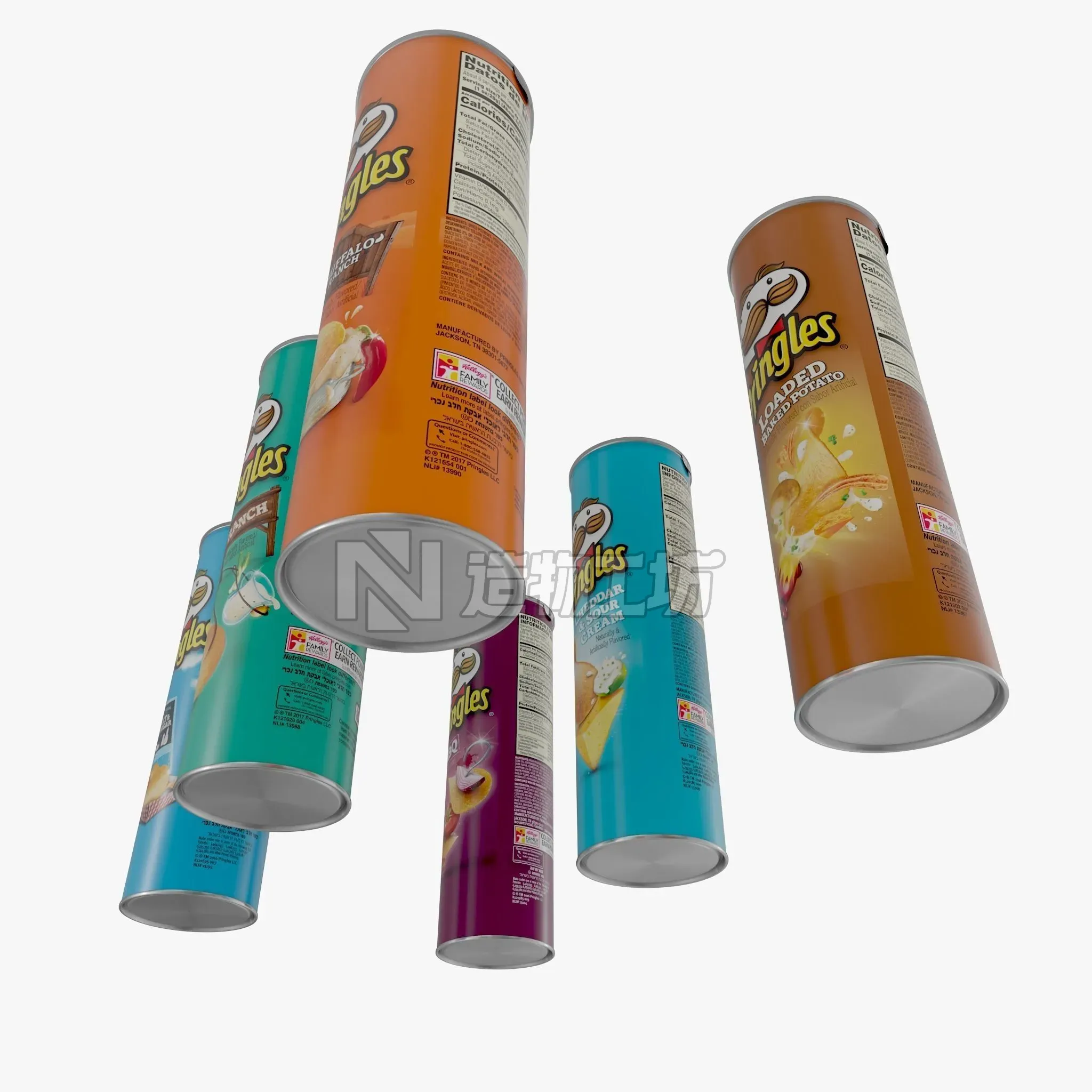 Pringles Potato Chips 3D model