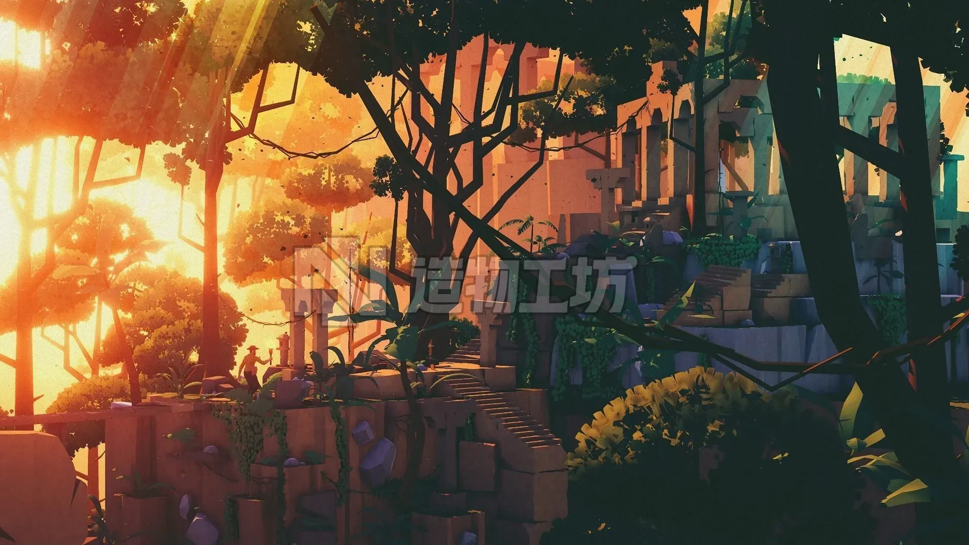 The Lost Lands Low-poly 3D model