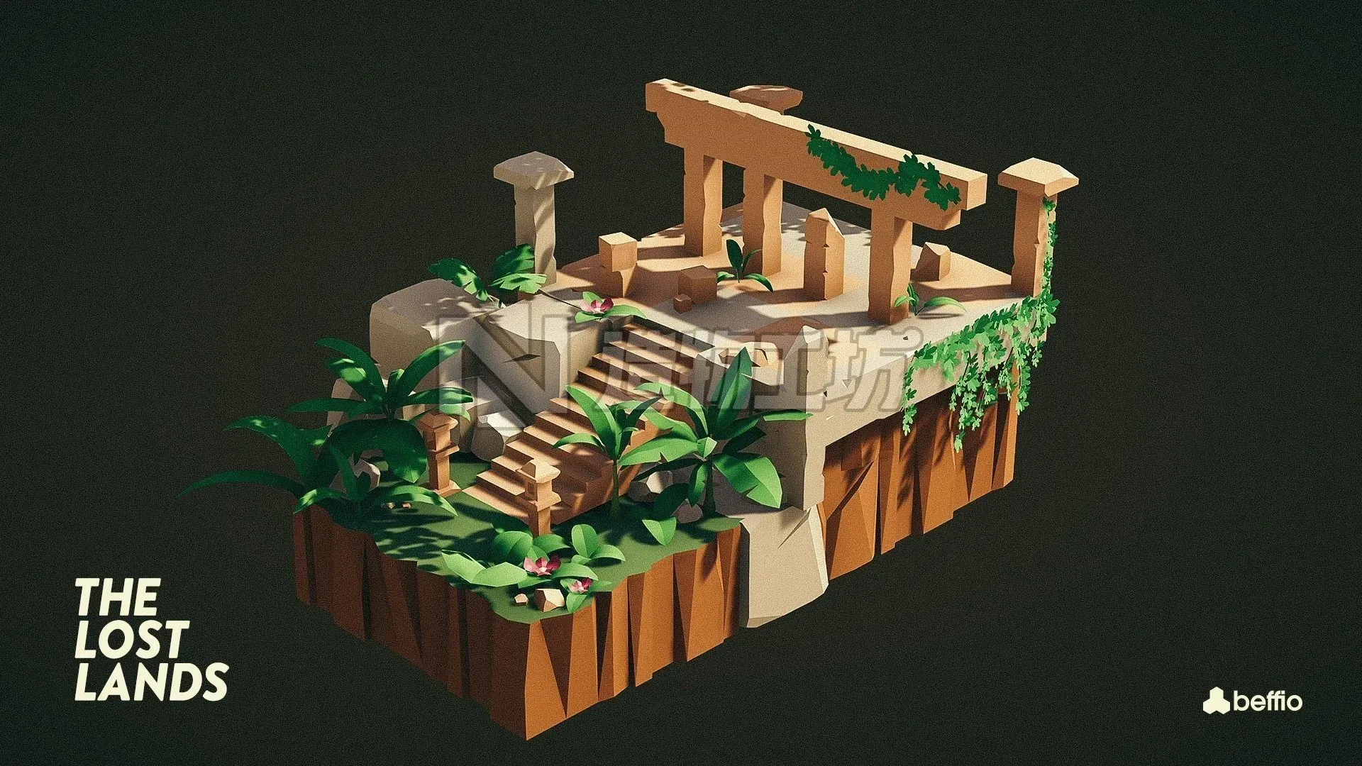The Lost Lands Low-poly 3D model
