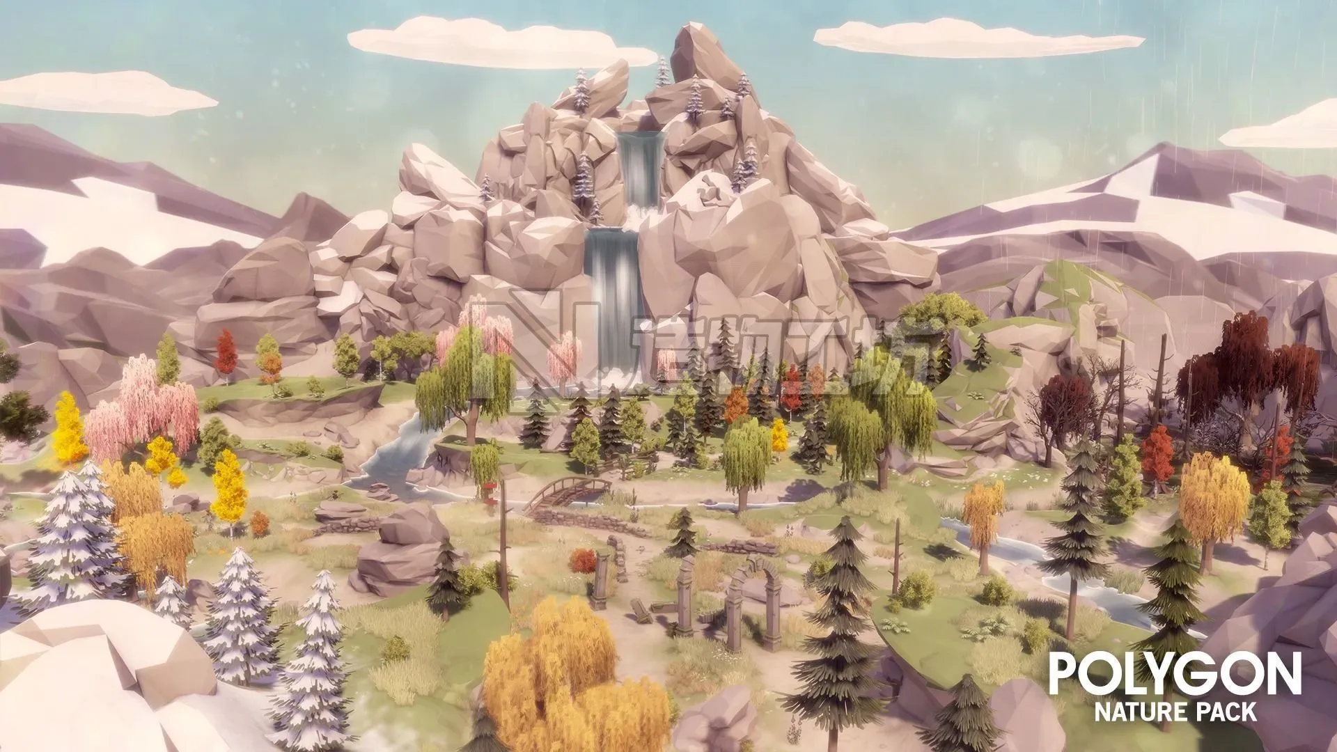 POLYGON - Nature Pack Low-poly 3D model