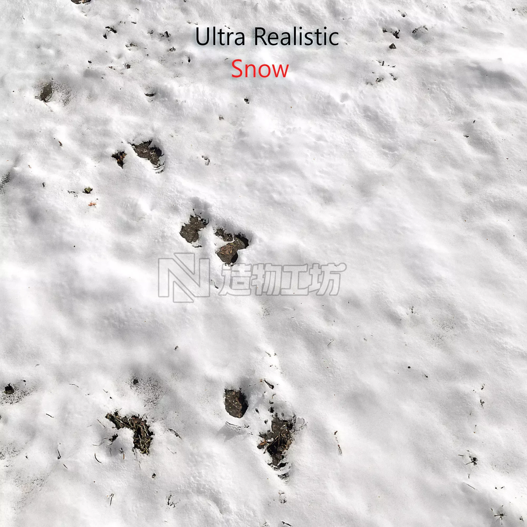 Snow ground Scan 10k 3D model