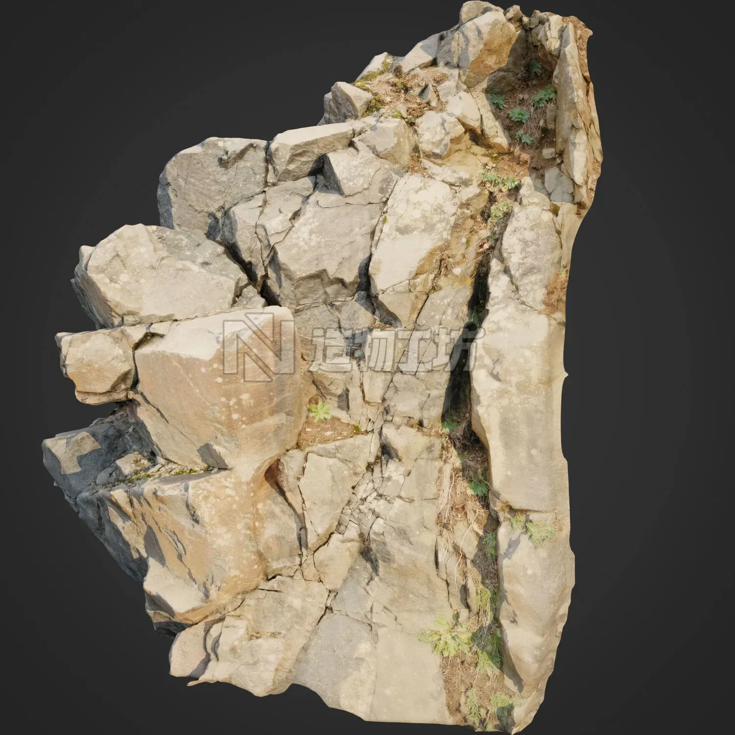 Cliff Face pack B bundle 3D model
