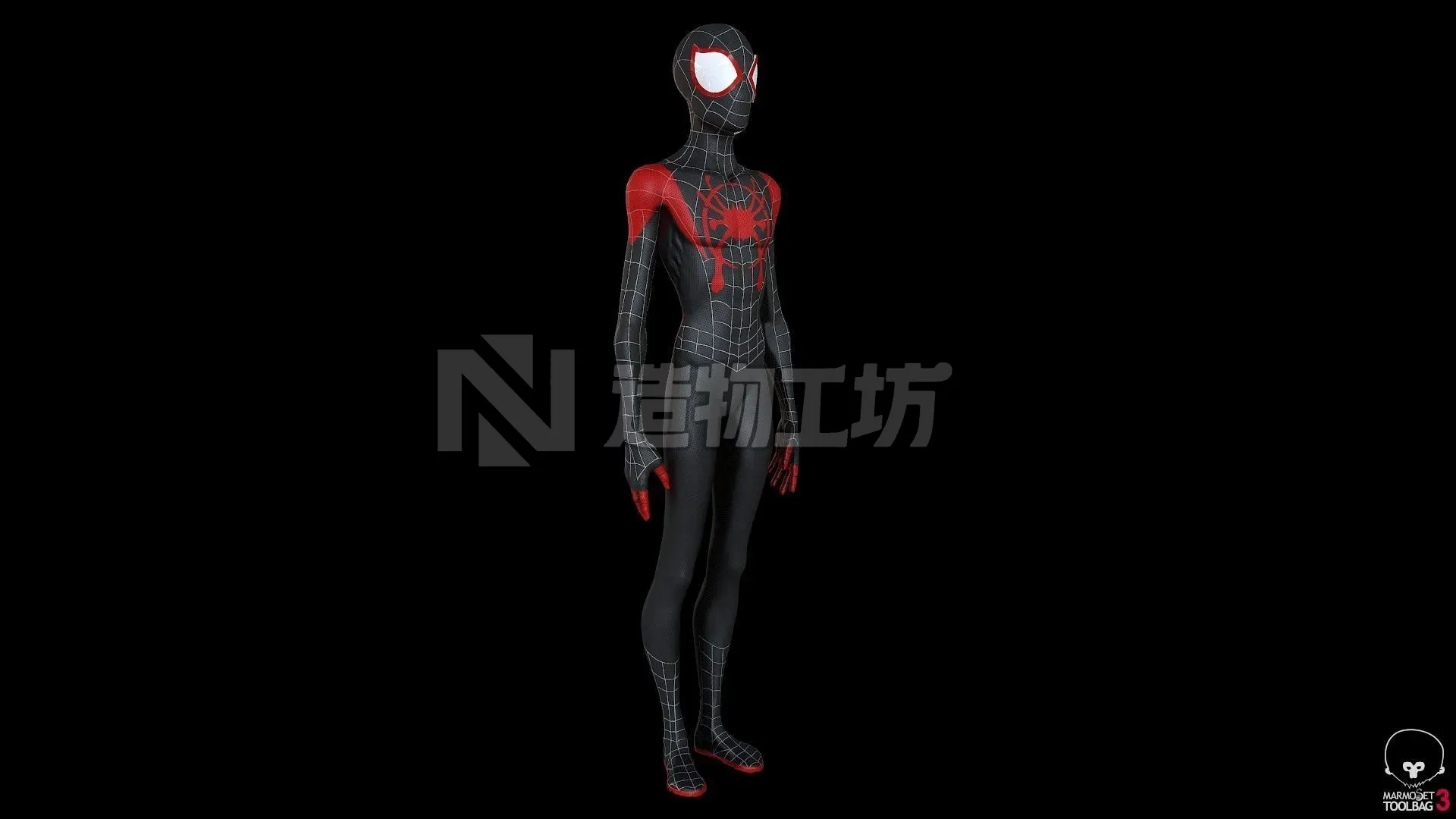 Miles Morales Character Model 3D model