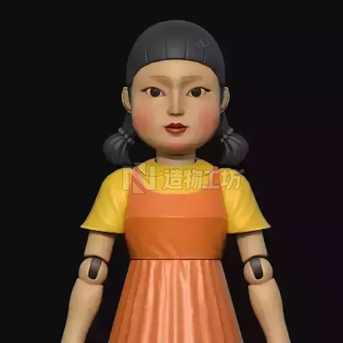 Squid Game  Netflix Fan Art Low-poly 3D model