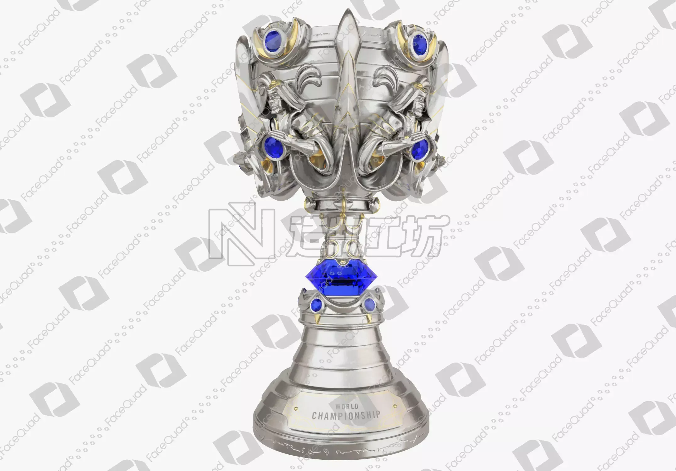League of Legends Summoners Cup Trophy 3D Model 3D model