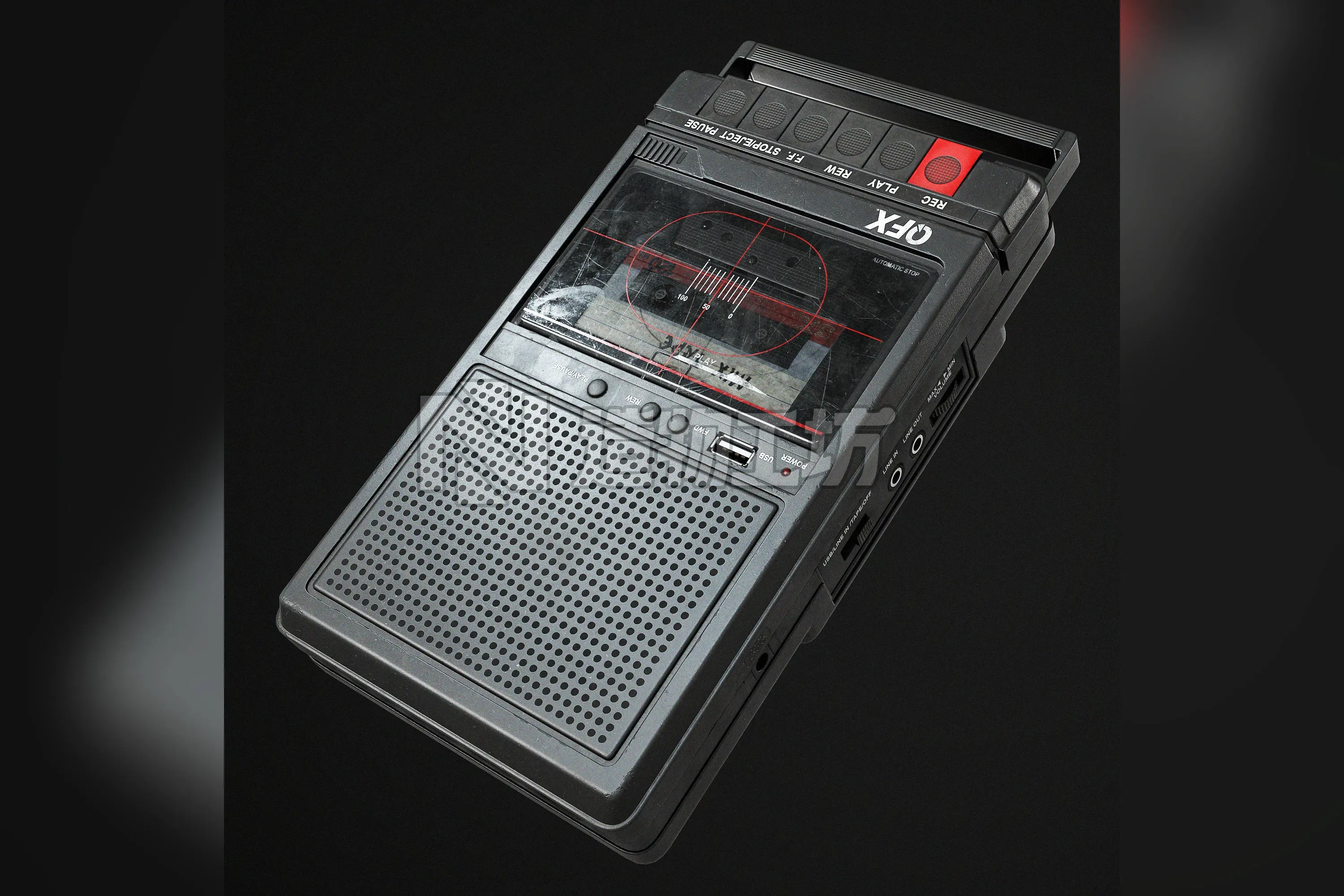 Cassette Recorder Low-poly 3D model