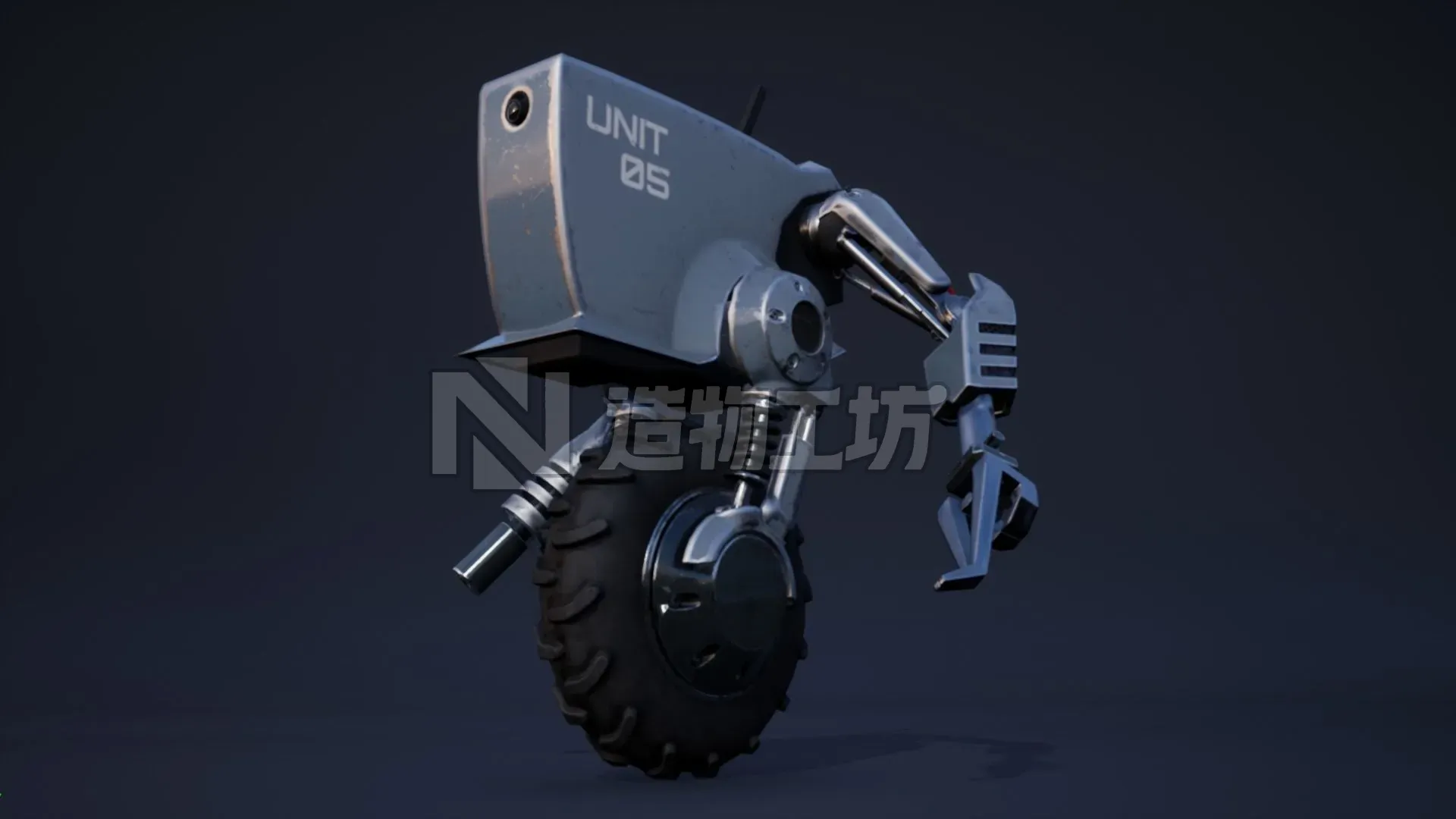 Droid Outlander - Game Ready Low-poly 3D model