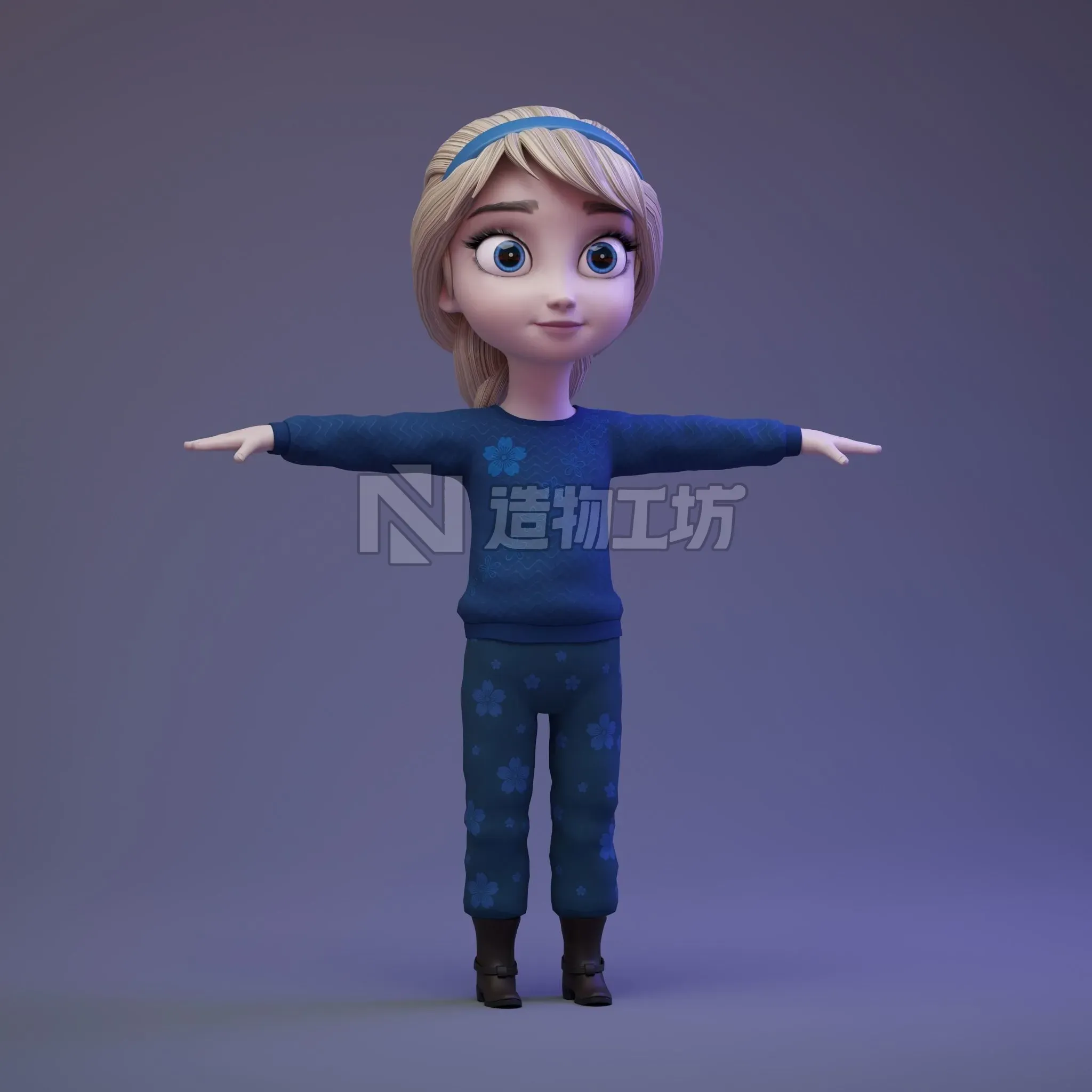 Young Elsa 3D model