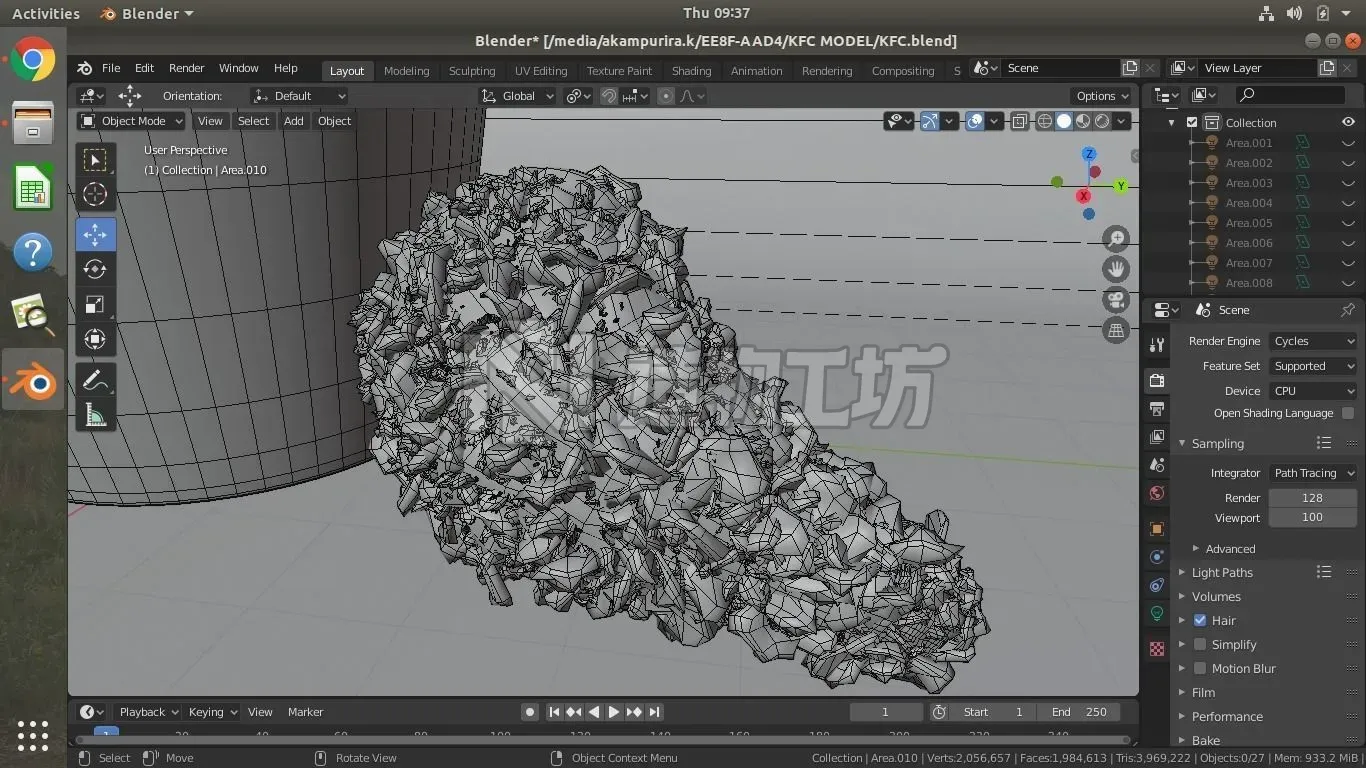 KFC FRIES AND CHICKEN 3D model