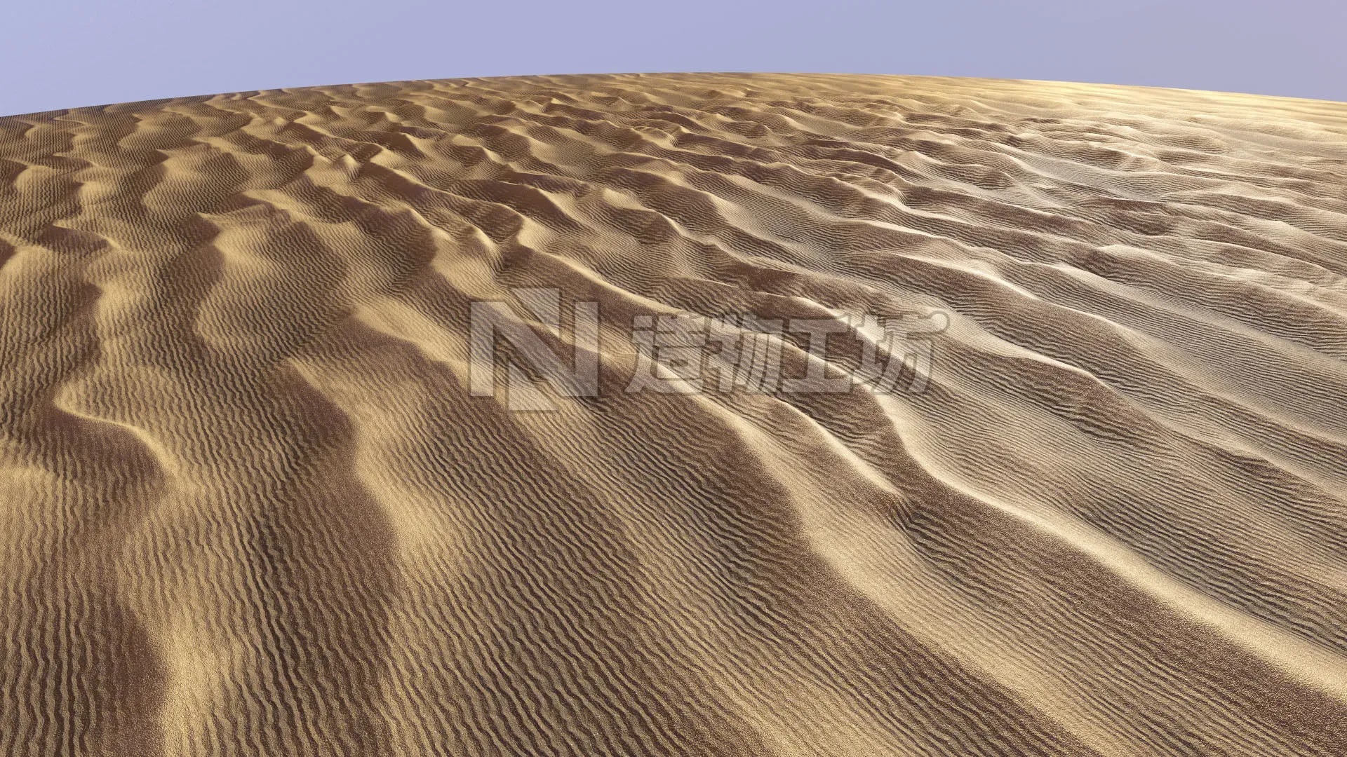 Dunes Low Poly Sahara Terrain Ground Sand Egypt Desert PBR  Low-poly 3D model