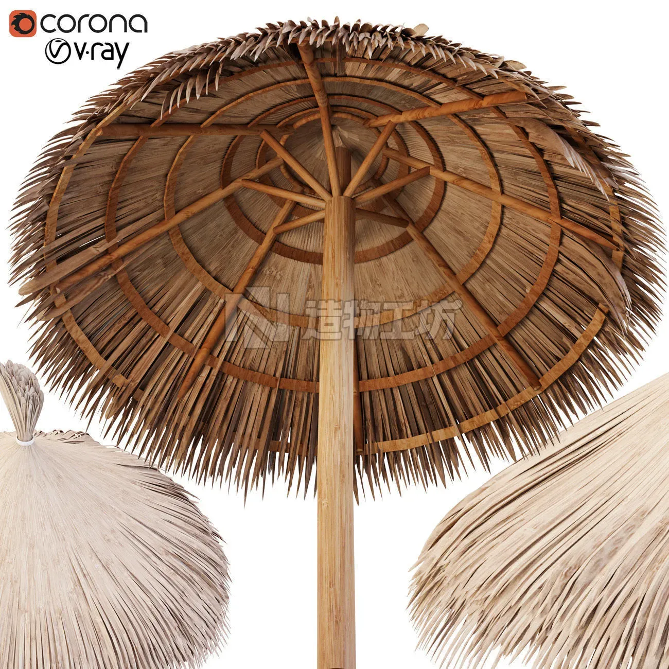 Bamboo Umbrella  3D model