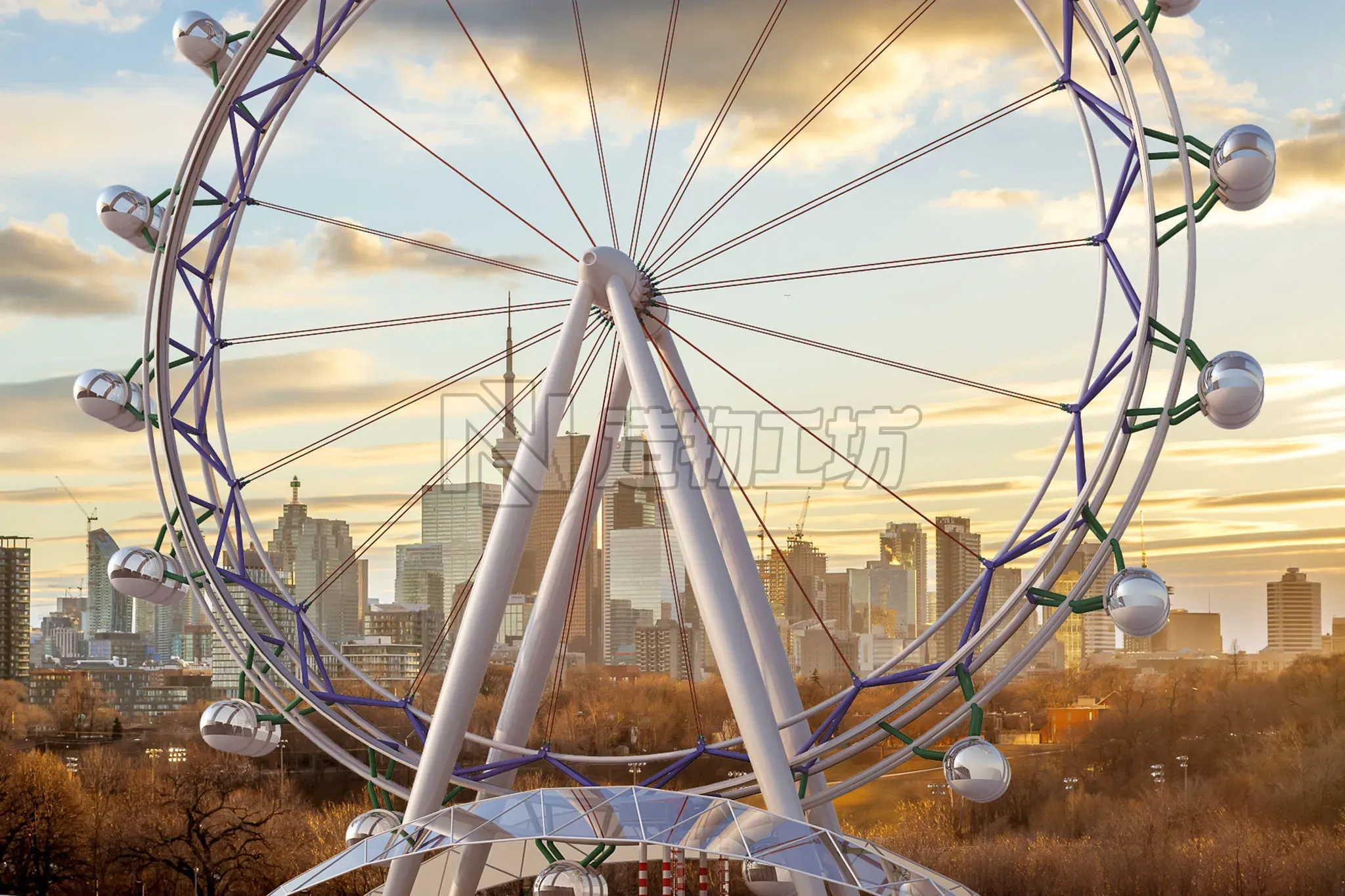 Ferris Wheel 3D model