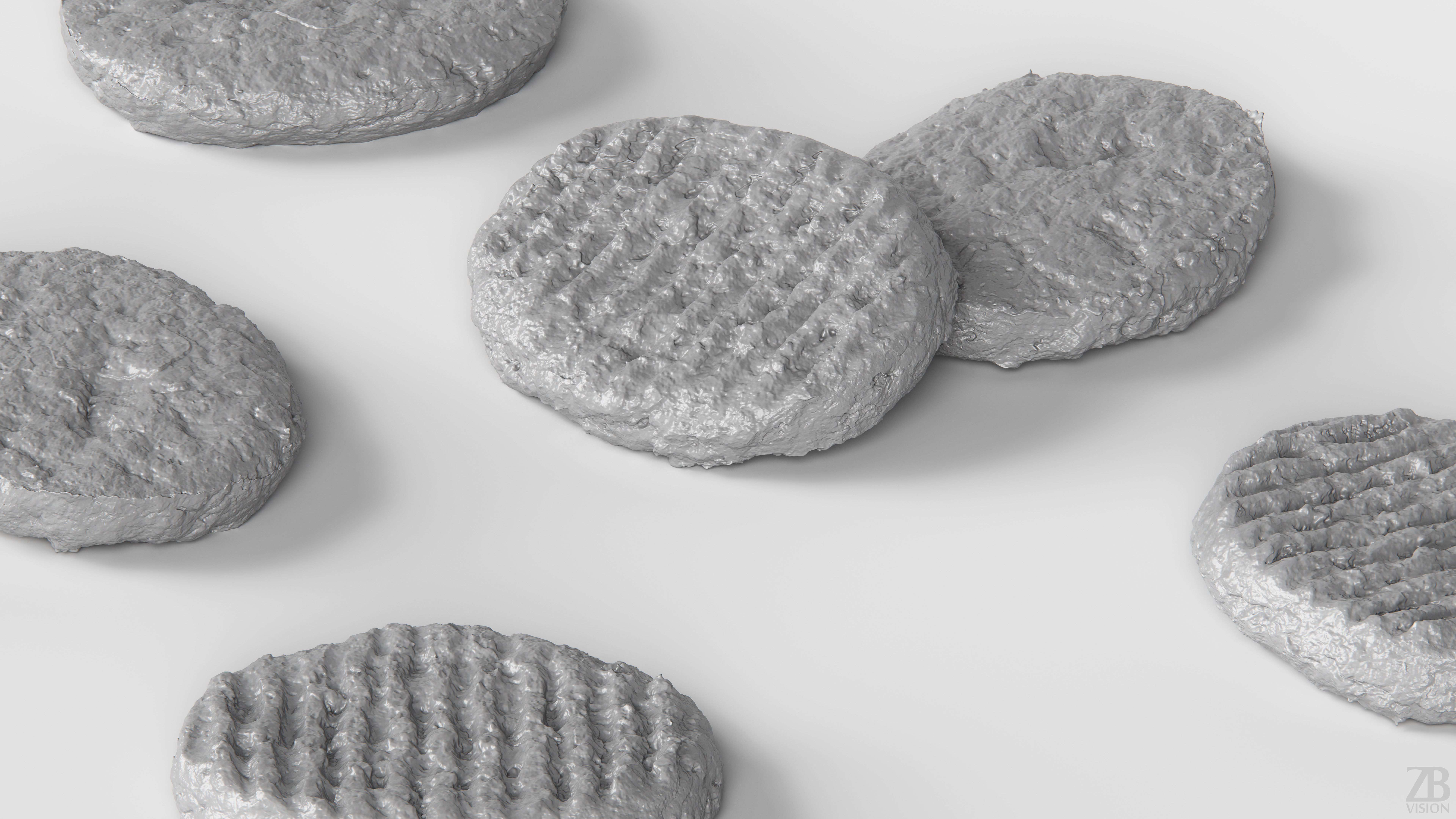 Burger patty 3D model