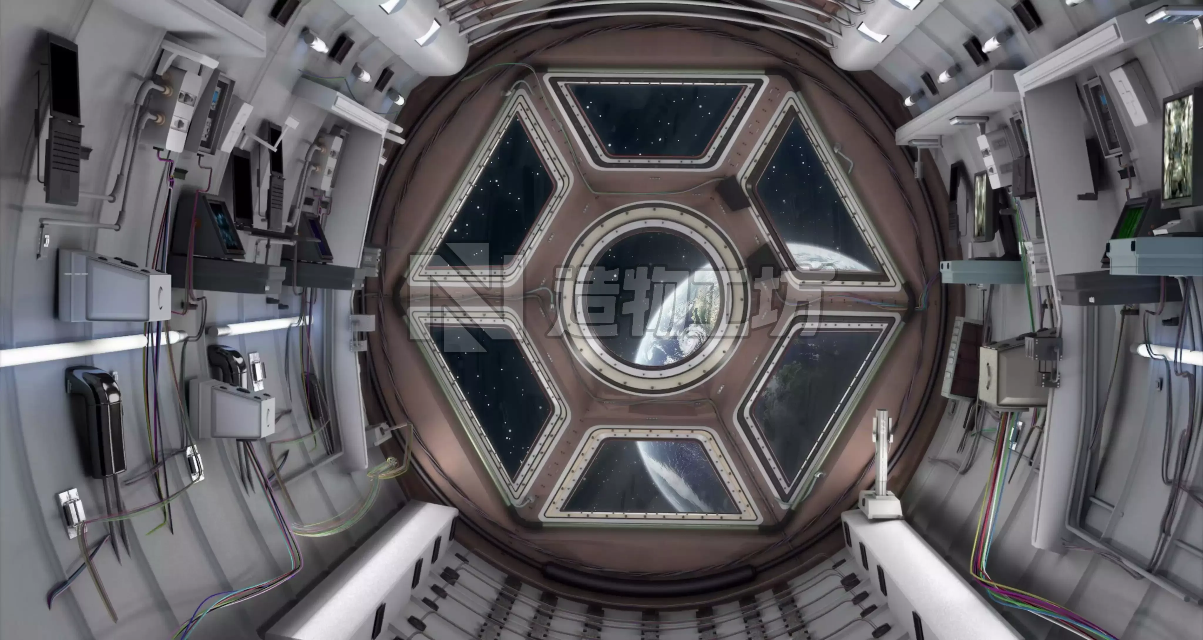 Space shuttle interior 3D model