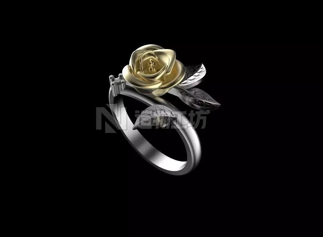 rose ring 3D print model