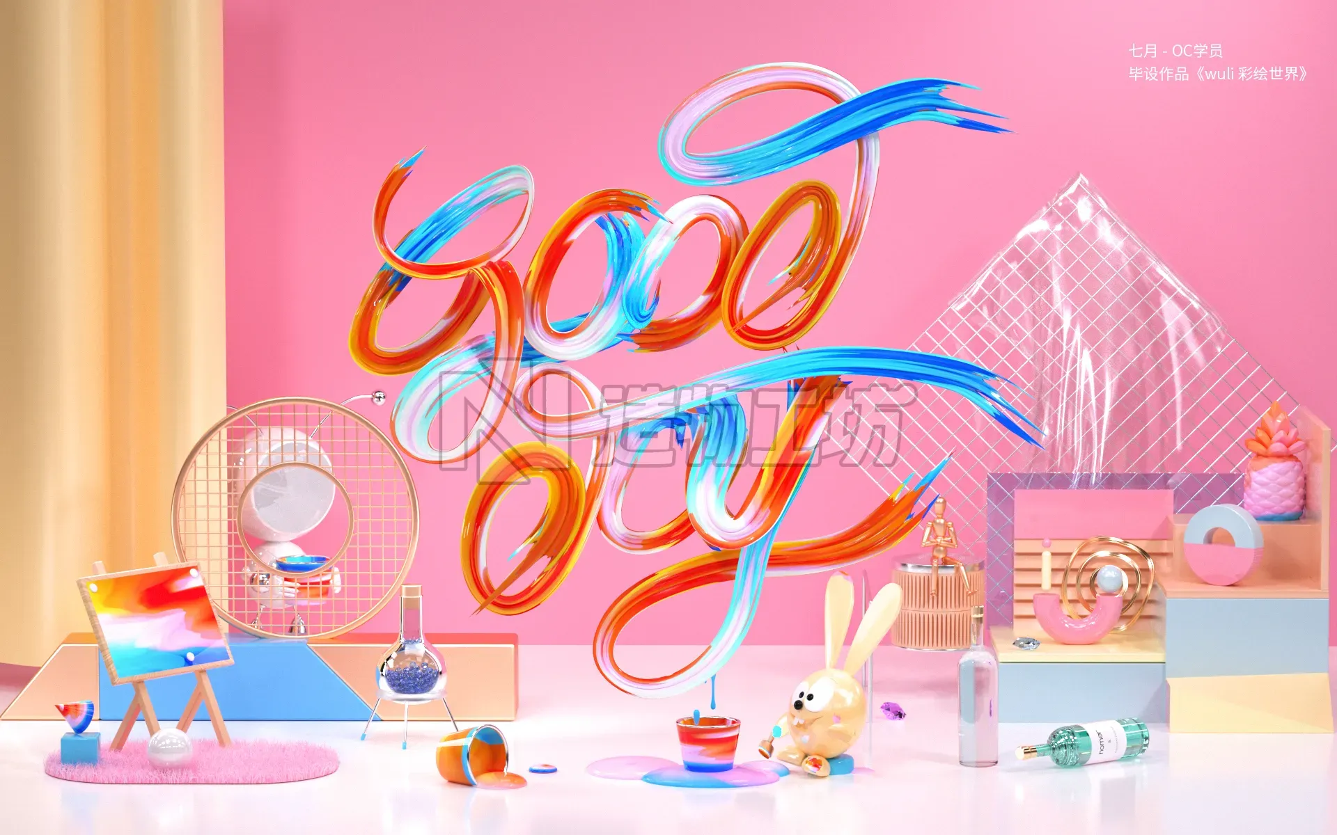 鸟神OC学员-七月源文件彩绘世界